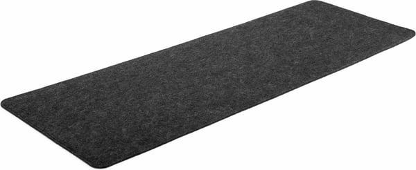 Deltahub Minimalistisk Skrivbordsunderlägg - musmatta, 30 x 90 cm, mörkgrå