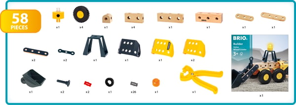 BRIO Builder 34598 - Volvo hjullastare