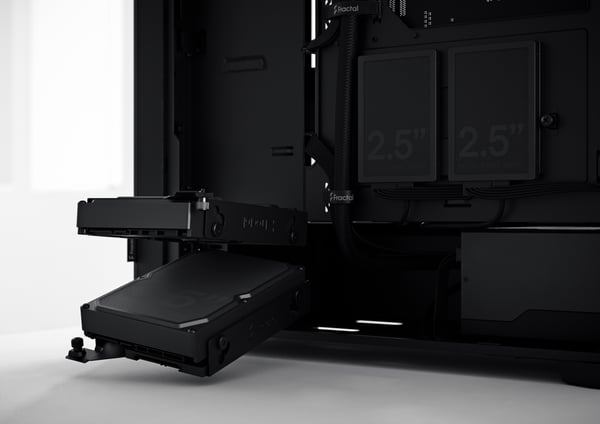 Fractal Design Pop Silent Black TG Clear ATX-kabinet med vindue, sort