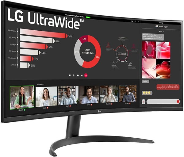 LG UltraWide 34WR50QC-B 34" -skærm