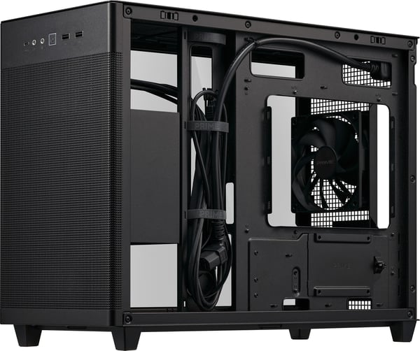 Asus Prime AP201 TG Micro-ATX kabinet med vindue, sort