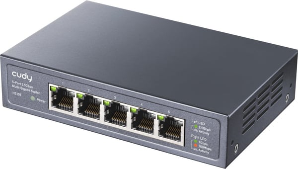 Cudy HS105 2,5 Gigabit 5-portars switch