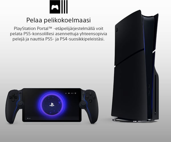 PlayStation Portal Remote Player handkontroll, svart