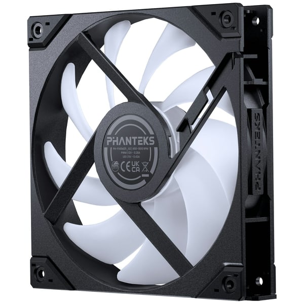 Phanteks M25 Gen2 140 mm PWM DRGB Reverse blæser, sort, 3 stk.