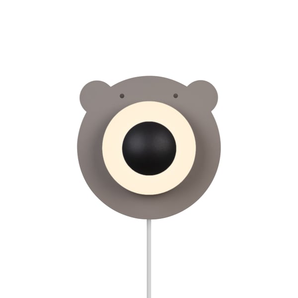 Nordlux Bruna Bear vägglampa, brun