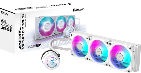 Gigabyte AORUS WATERFORCE II 360 ICE vätskekylningssystem, vitt