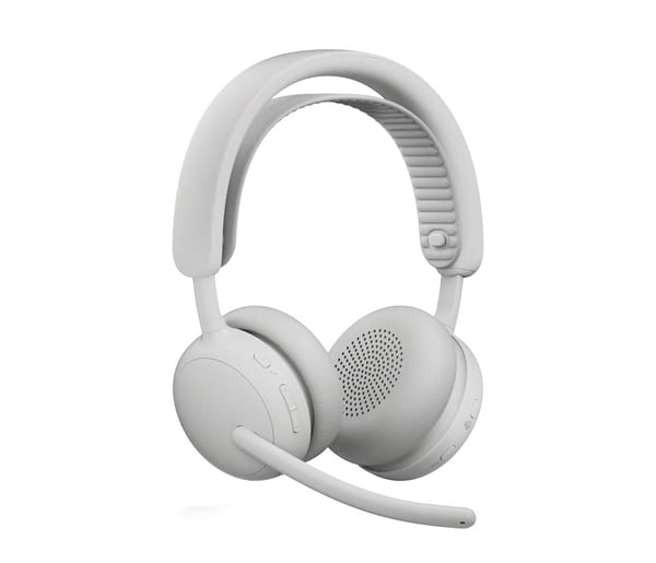 Logitech Zone Wireless 2 ES trådlösa hörlurar, Teams, vit