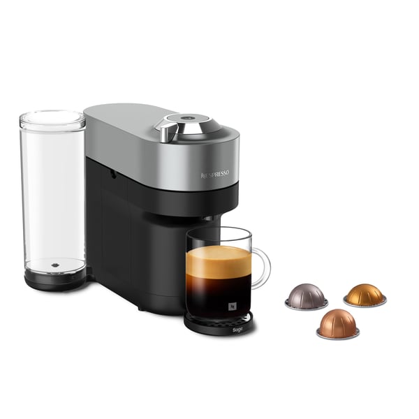 Nespresso Vertuo Pop Plus Deluxe by Sage kapselmaskin, titan