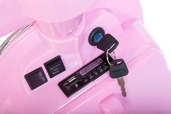 Vespa PX150 12V -elektrisk knallert, lyserød