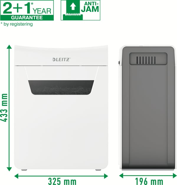 Leitz IQ Protect 8 -pappersstrimlare, P4