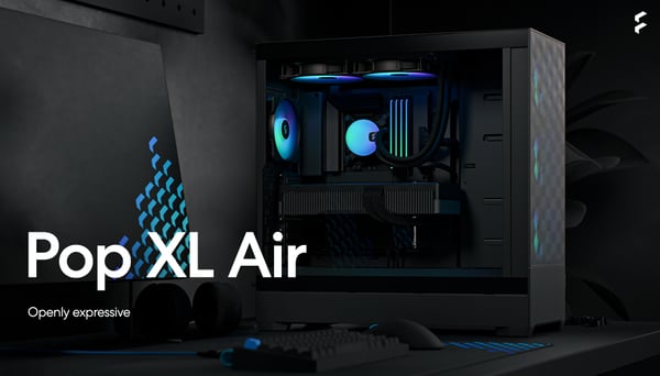 Fractal Design Pop XL Air RGB Sort TG E-ATX-kabinet med vindue, sort