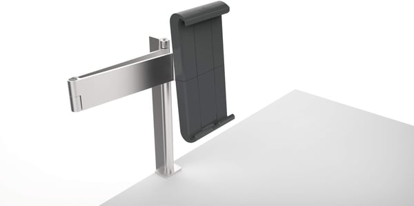Durable -tabletthållare med bordsfäste, silver