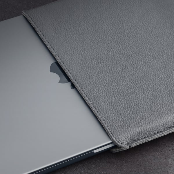 Woolnut lædertaske - beskyttelsesetui til 16" MacBook Pro, grå
