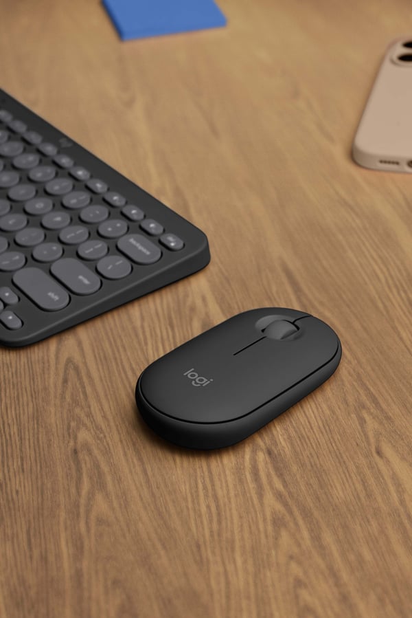 Logitech Pebble 2 Combo -tastatur og mus, grå