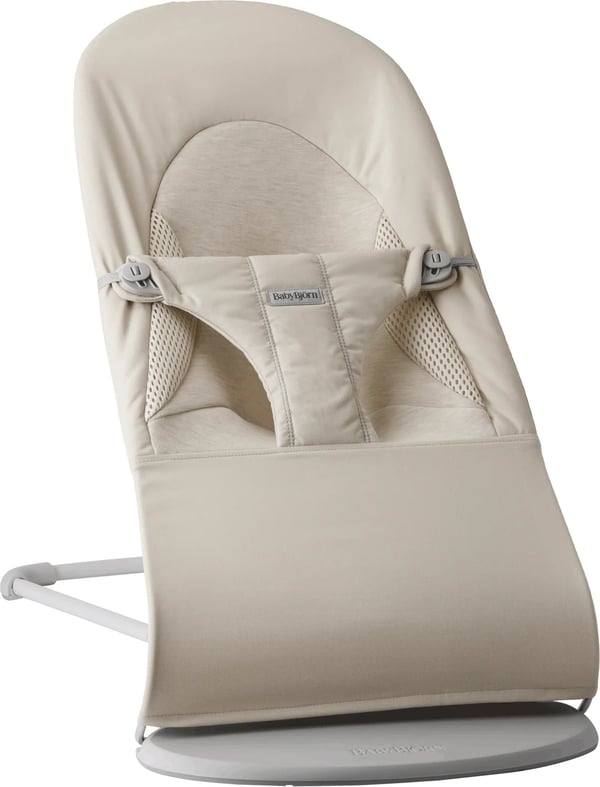 BabyBjörn Bouncer Balance Soft Woven -stol, jersey ljusbeige