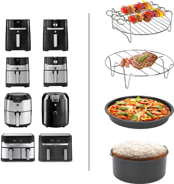 OBH Nordica Easy Fry -tilbehørssæt til OBH Nordica XL air fryer-modeller