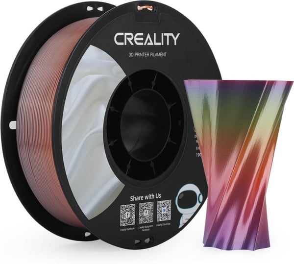 Creality CR-PLA Silk -filament til 3D-printere, 1,75 mm, regnbue