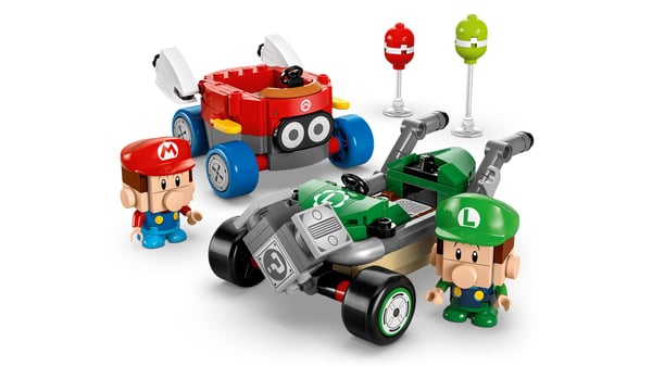 LEGO Super Mario 72034 – Mario Kart™ – Baby Mario mod Baby Luigi