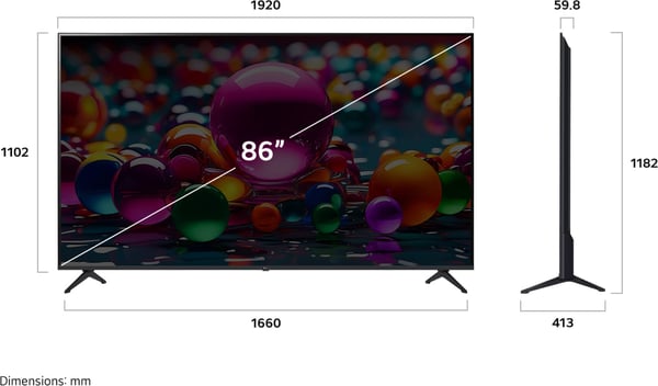 LG 86'' UA75 – 4K LED-TV
