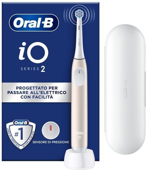 Oral-B iO2 eltandborste + resefodral, rosa