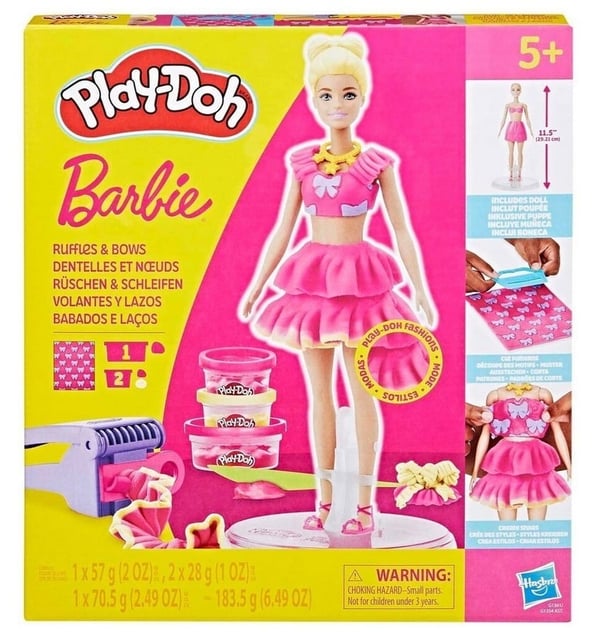 PLAY-DOH Barbie Volanger och rosetter, modellera set