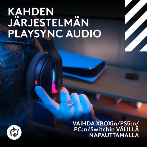 Logitech G Astro A20X trådlösa gaminghörlurar, svart