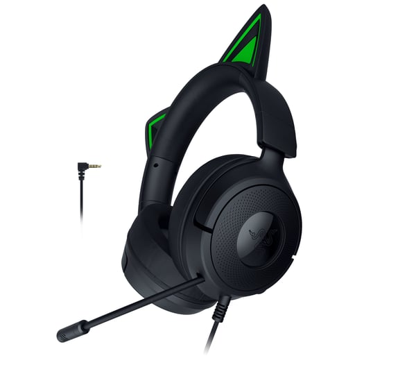 Razer Kraken Kitty V3 X spelhörlurar, svart
