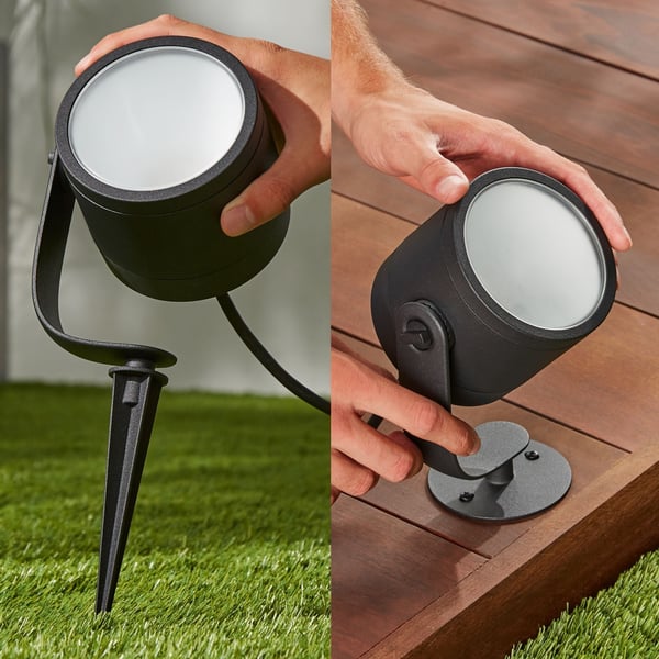 Philips Lily XL HUE Outdoor spotlygte til udendørs brug , 24 cm, antracit
