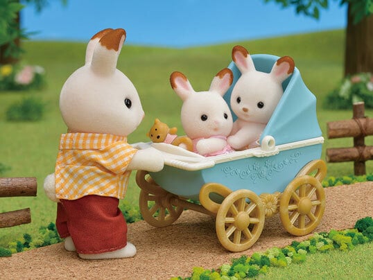 Sylvanian Families - Chokoladekanintvillinger -sæt (Barnevogn)
