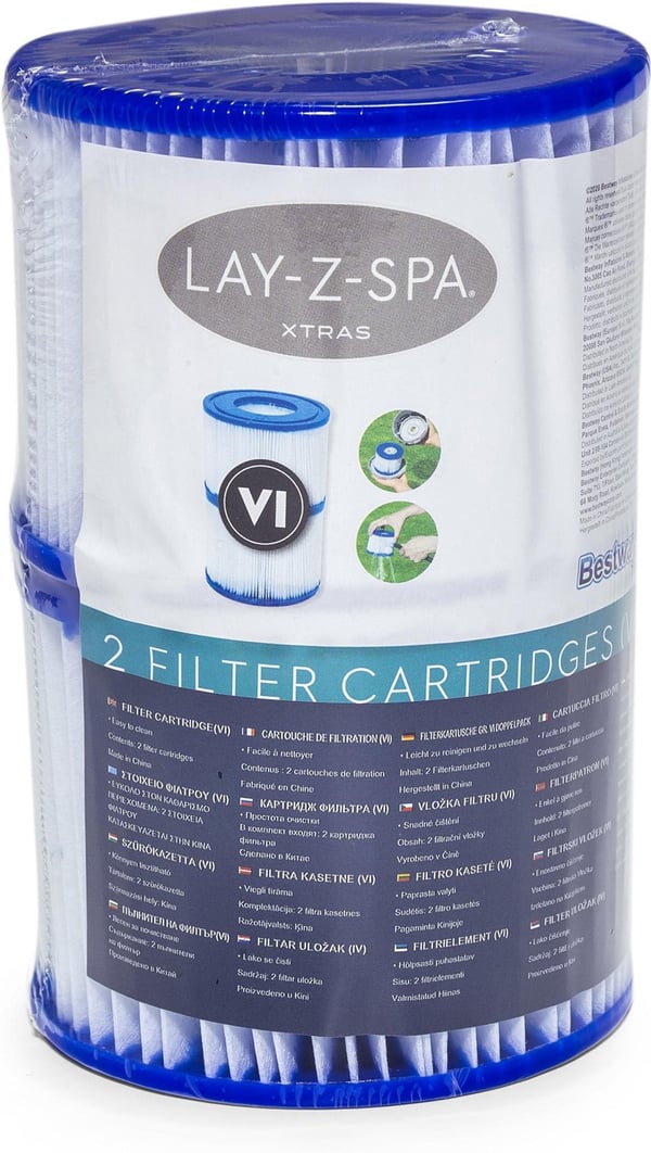 Bestway Lay-Z-Spa Filter, 106 x 80 mm, 2 st