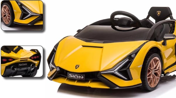 Lamborghini Sian 12V -elbil, gul