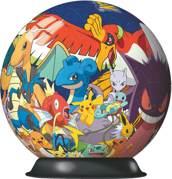 3D Puzzle-Ball Pokemon -pussel, 72 bitar