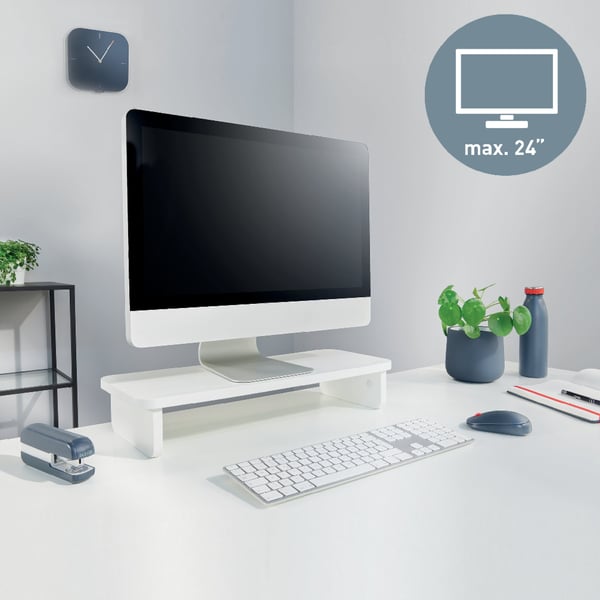 Leitz Ergo -monitorstand, hvid