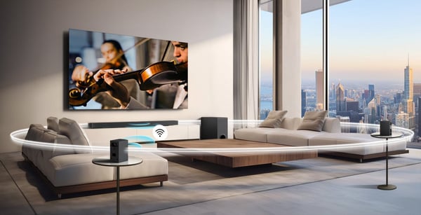 LG SPT8-S 2.0 -trådlösa bakre högtalare