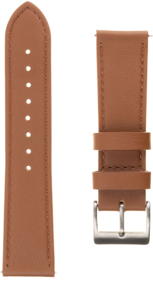 Fixed smartklocka läderrem, 22 mm, brun