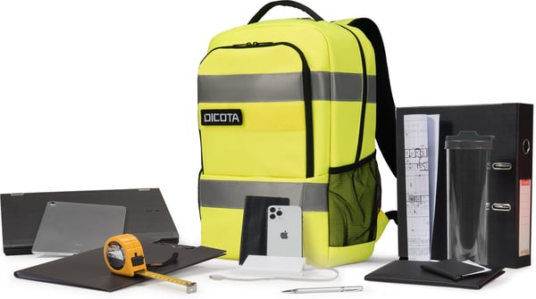 Dicota HI-VIS Base 24L rygsæk, gul