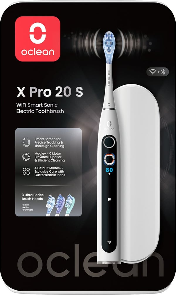 Oclean X Pro 20 S eltandborste, vit