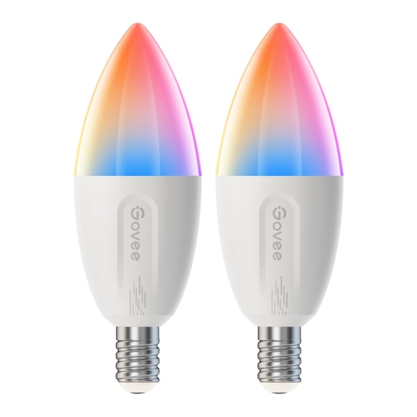 Govee RGBWW Smart LED-lampa E14 smart lampa, 2-pack