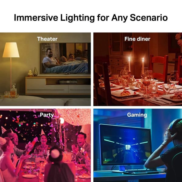 TP-Link Tapo L530E E27 Smartlampa, 4-pack