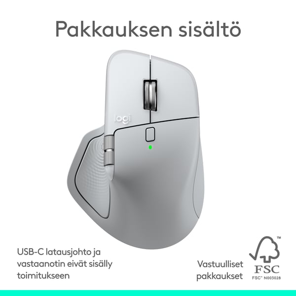 Logitech MX Master 4 för Mac mus, vit