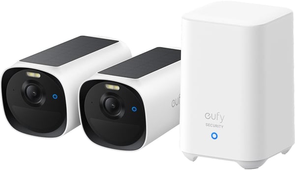 Anker eufyCam E40 övervakningskamerasystem, 2 kameror + HomeBase 2 hub