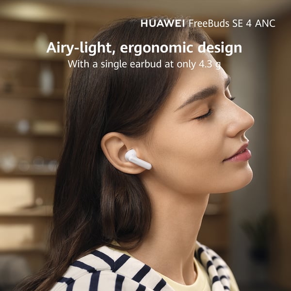 Huawei Freebuds SE 4 trådlösa öronproppar, vit