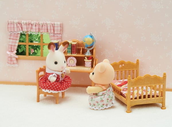 Sylvanian Families - Bondegårdsbørnenes soveværelse med køjeseng