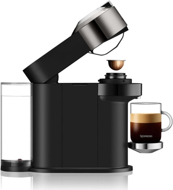 Nespresso Vertuo Next Deluxe kapselkaffemaskine sort/krom