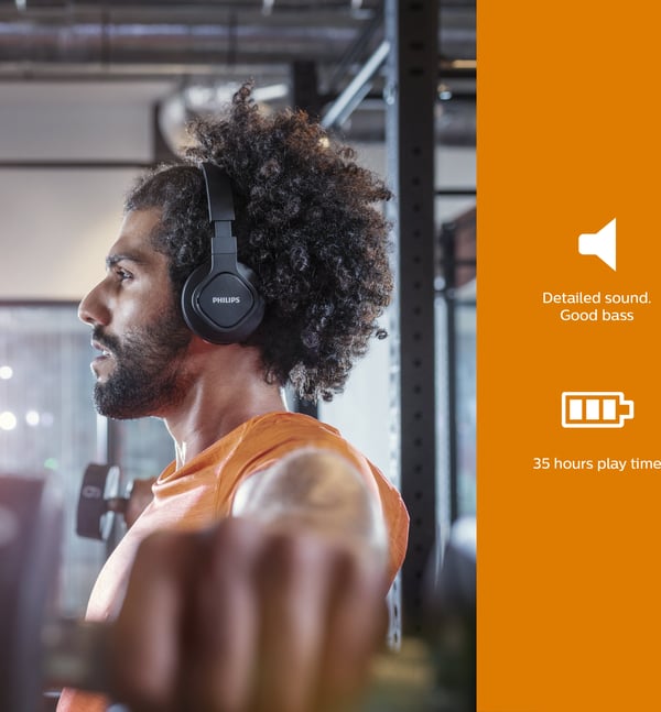 Philips A4216 - trådløse sportsøretelefoner, sort