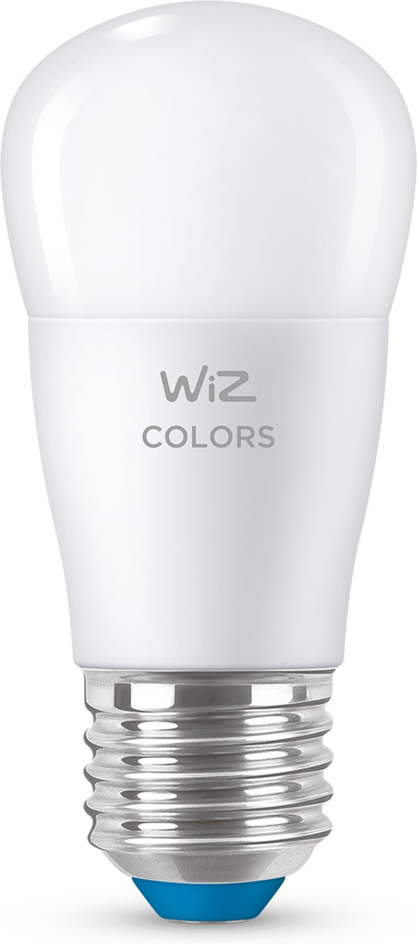 WiZ smartlampe, E27, opalglas, RGBW - alle farver og nuancer af hvidt lys, Wi-Fi, 470 lm