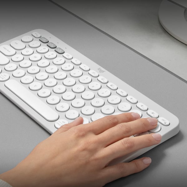Logitech Pebble Keys 2 K380s -tastatur, hvidt