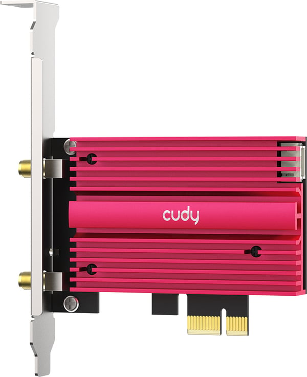 Cudy WE4000 AX5400 Tri-band PCI-E-WiFi 6E -adapter och Bluetooth 5.2 -adapter