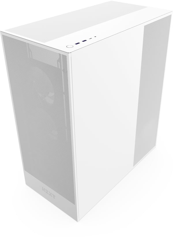 NZXT H7 Flow RGB (2024) ATX-chassis med vindue, hvid