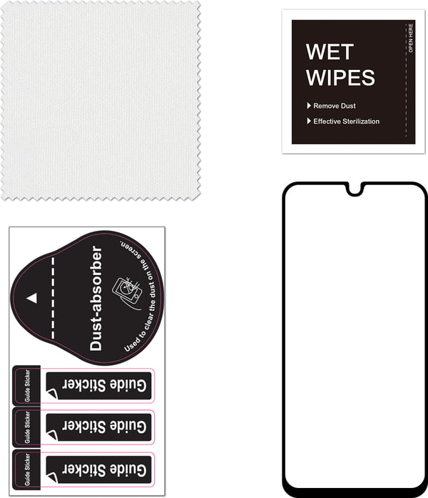 FoneKit Full Cover skyddsglas, Samsung Galaxy A16, svart